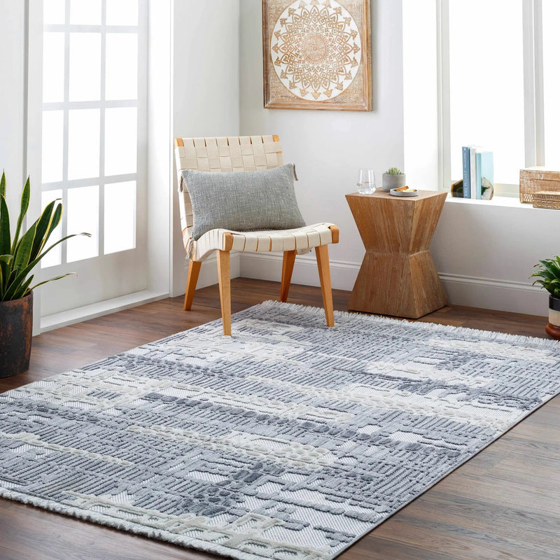 Bodhi Textured Saxony Rug with Fringes - Clearance by Boutique Rugs
