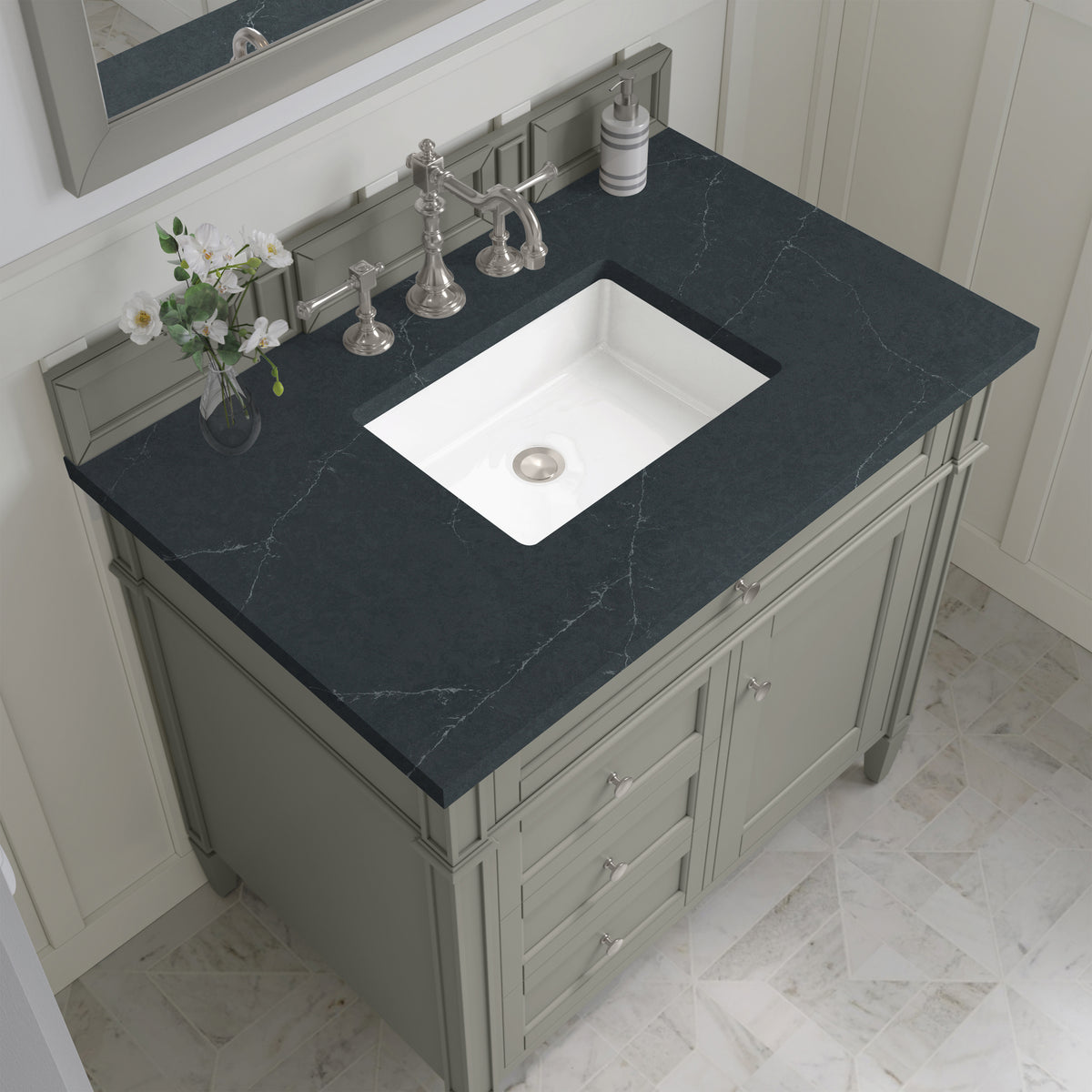 James Martin Brittany 36" Single Bathroom Vanity, Urban Gray, view 29