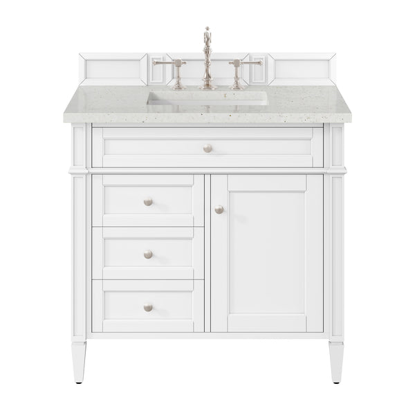 James Martin Brittany 36" Single Bathroom Vanity, Bright White