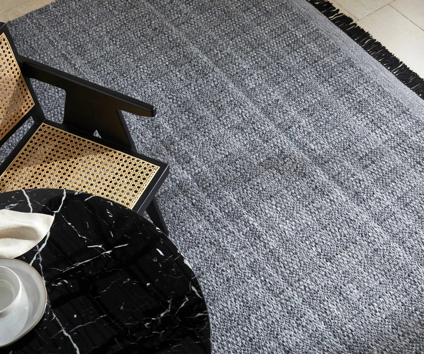 Dark Gray Anane Area Rug - Clearance by Boutique Rugs