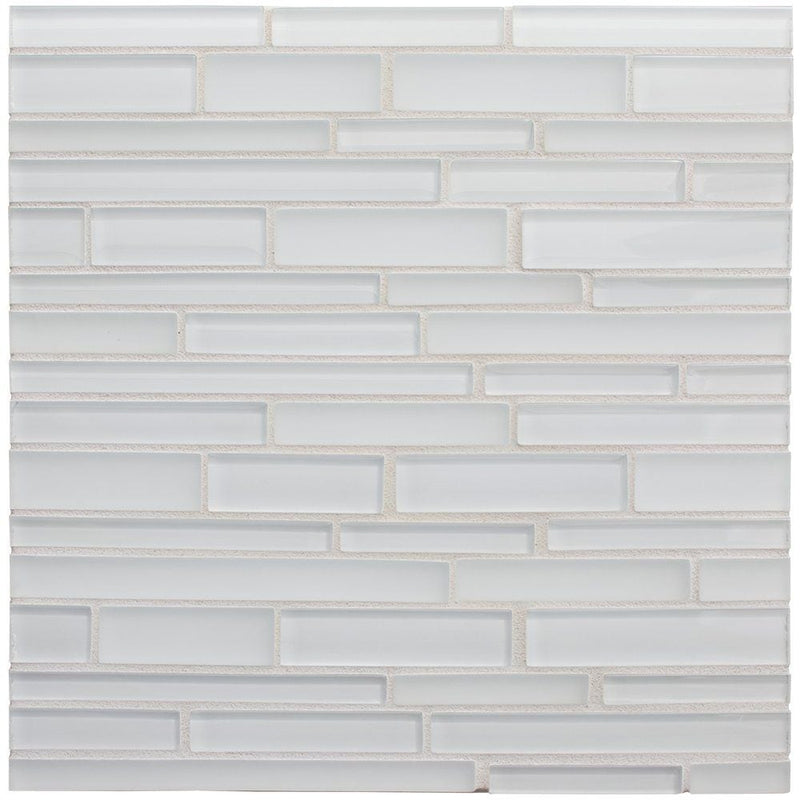 Schiuma Gloss/Matte Interlocking Slides Glass Mosaics 12x12 Glass Gloss/Matte 12x12 Mosaics