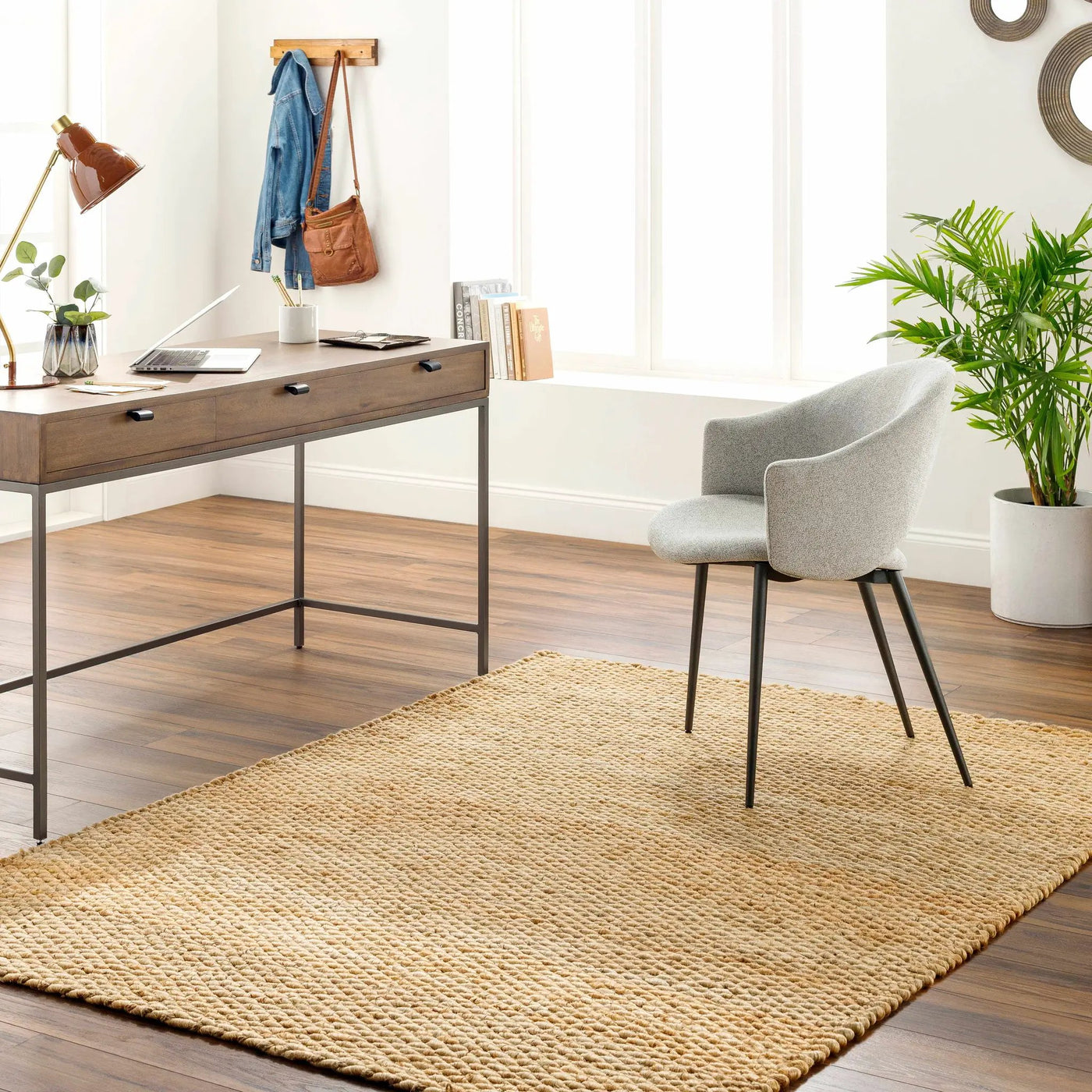 Olof Hand Woven Jute Rug - Clearance by Boutique Rugs