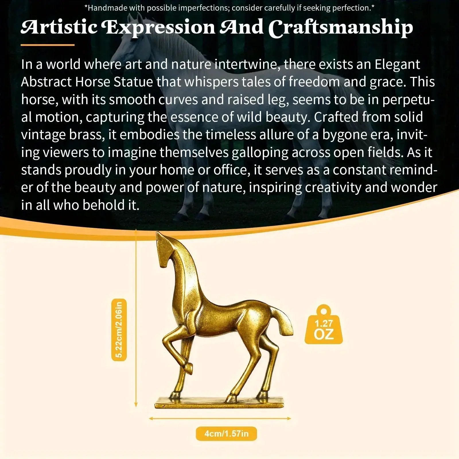 Sculpture - Abstract Brass Horse by House Of Avana