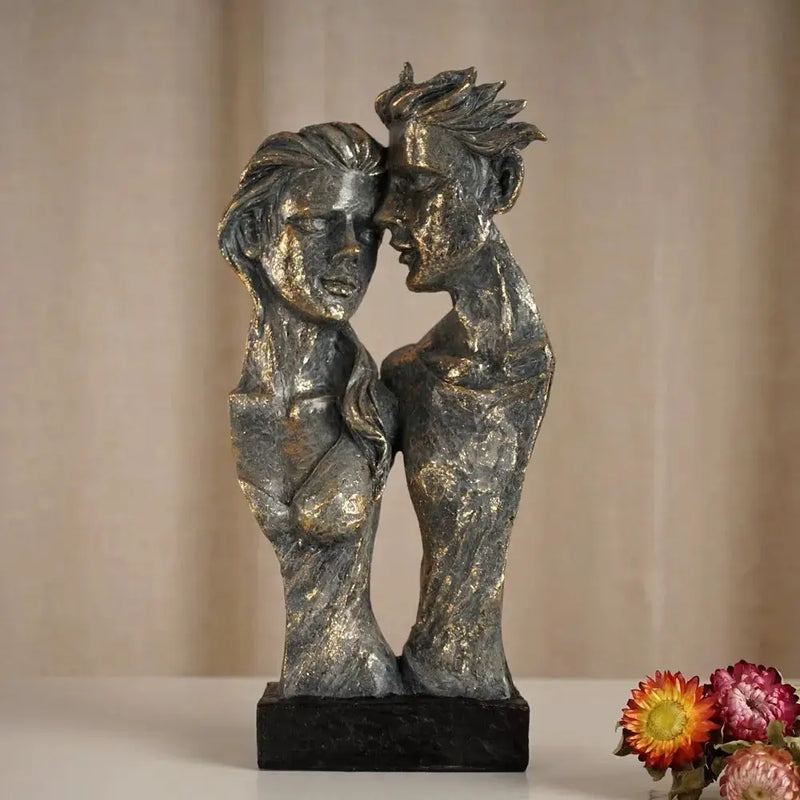Sculpture - Abstract Lovers Figure by House Of Avana