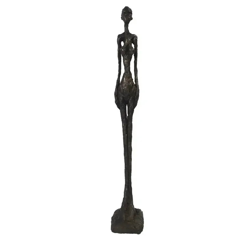 Abstract Standing Woman Brass Sculpture by House Of Avana