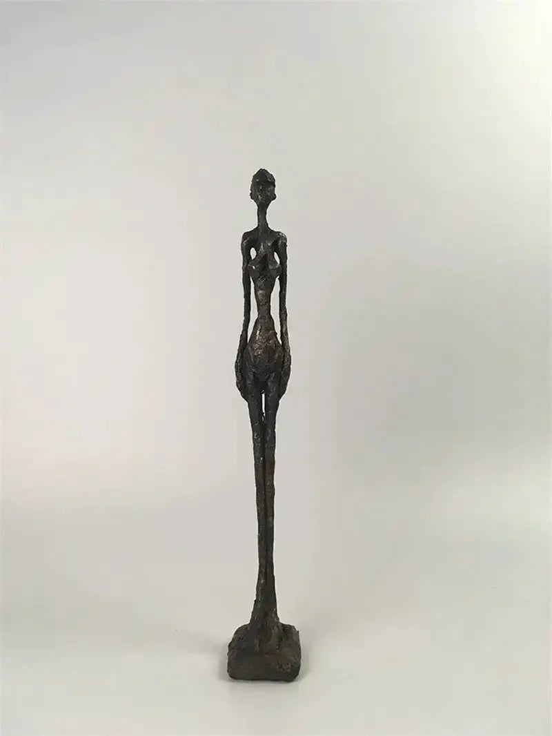 Abstract Standing Woman Brass Sculpture by House Of Avana