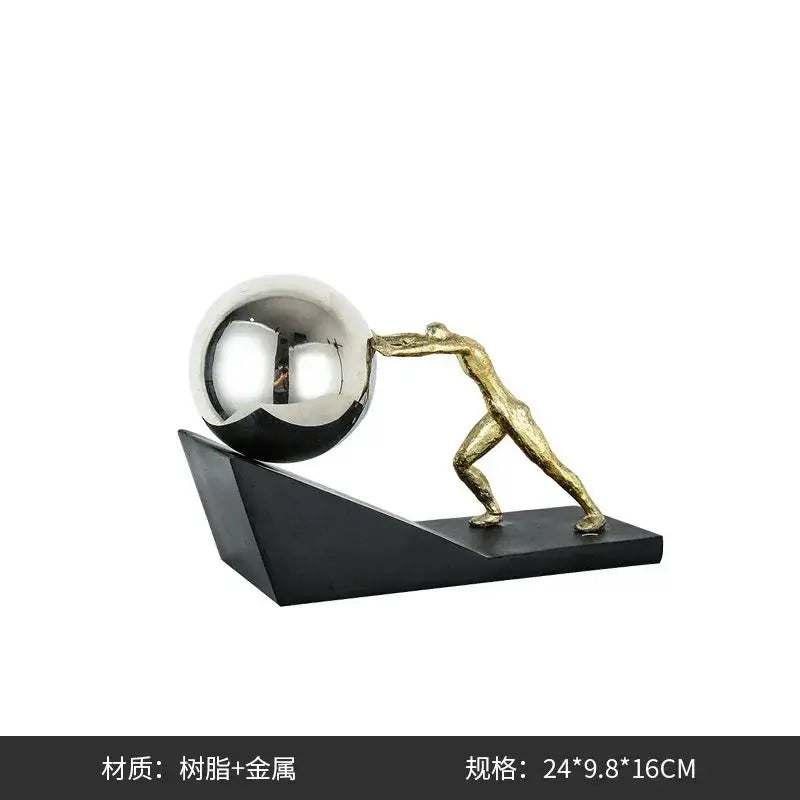 Sculpture - Minimalist Iron Wall Art by House Of Avana