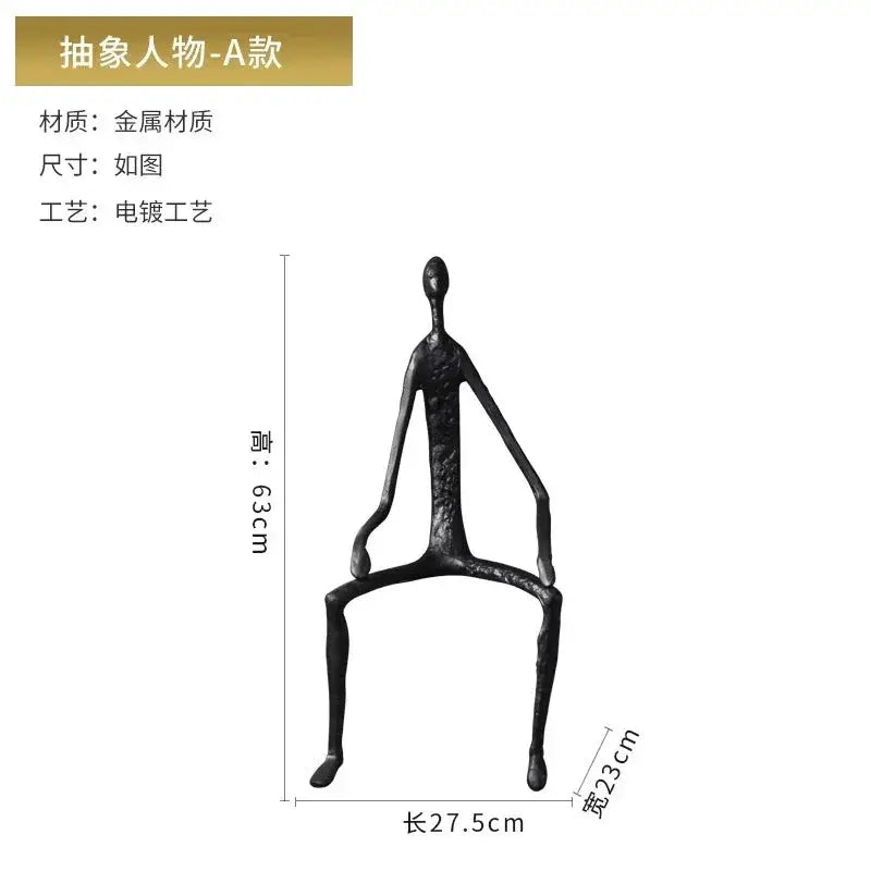 Sculpture - Minimalist Iron Wall Art by House Of Avana