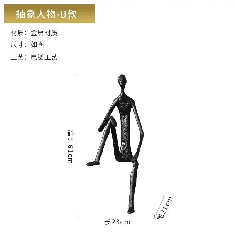 Sculpture - Minimalist Iron Wall Art by House Of Avana