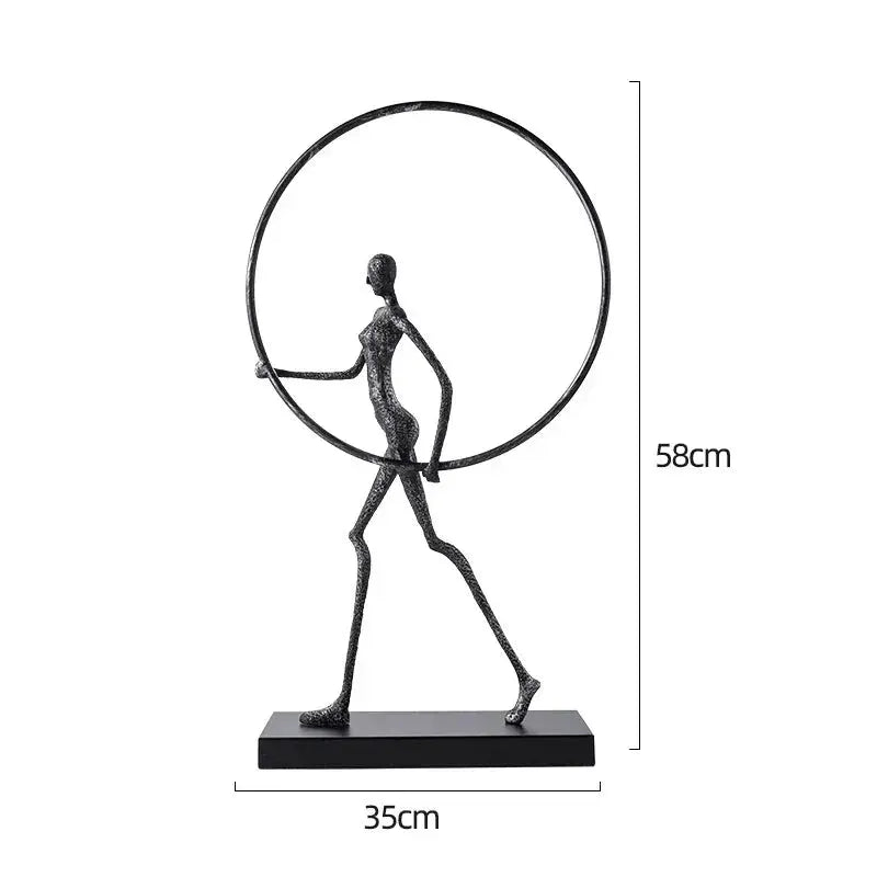 Sculpture - Minimalist Iron Wall Art by House Of Avana