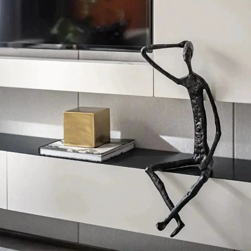 Sculpture - Minimalist Iron Wall Art by House Of Avana