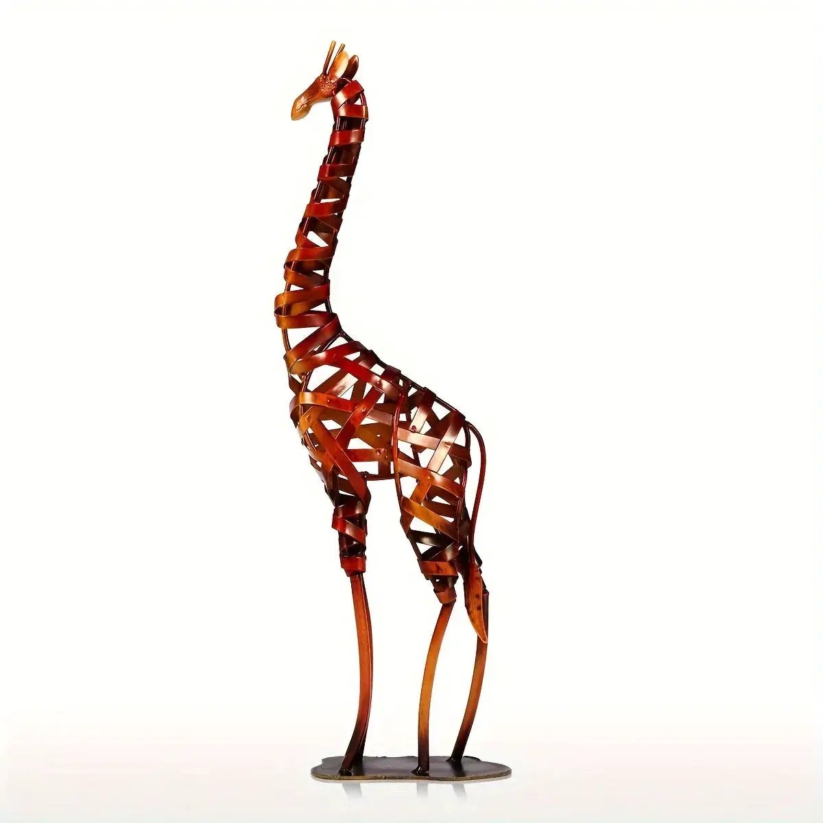 Abstract Iron Giraffe Sculpture Decorative Tabletop Accent by House Of Avana