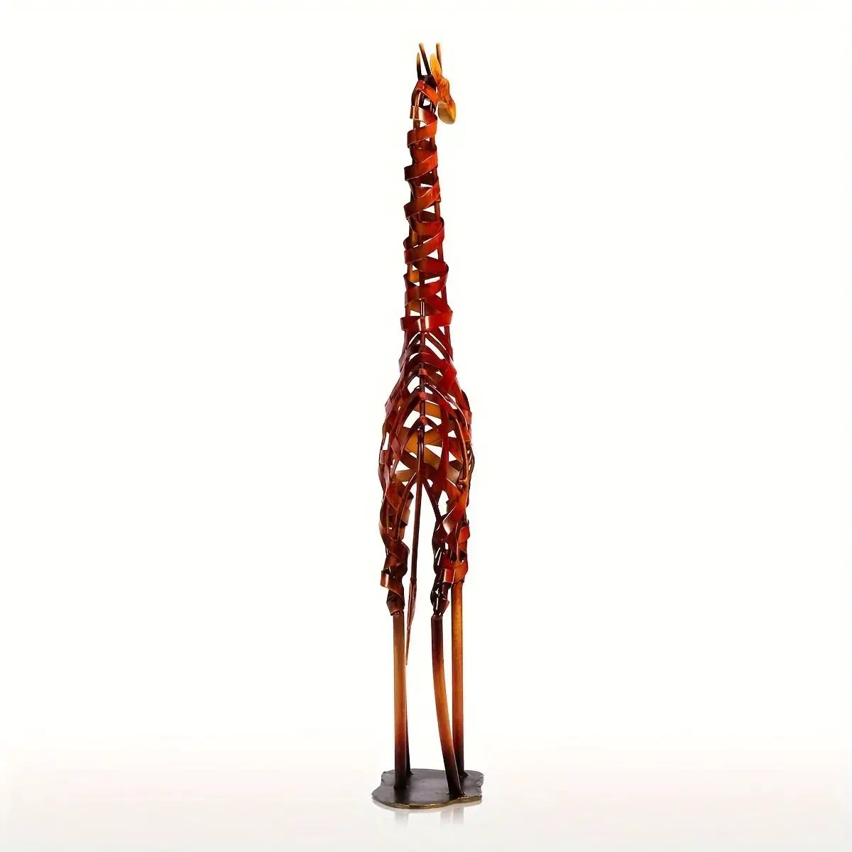 Abstract Iron Giraffe Sculpture Decorative Tabletop Accent by House Of Avana