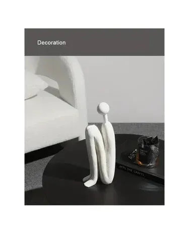 Modern Back-to-Back Abstract Couple Sculpture by House Of Avana