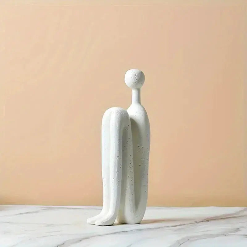 Modern Back-to-Back Abstract Couple Sculpture by House Of Avana