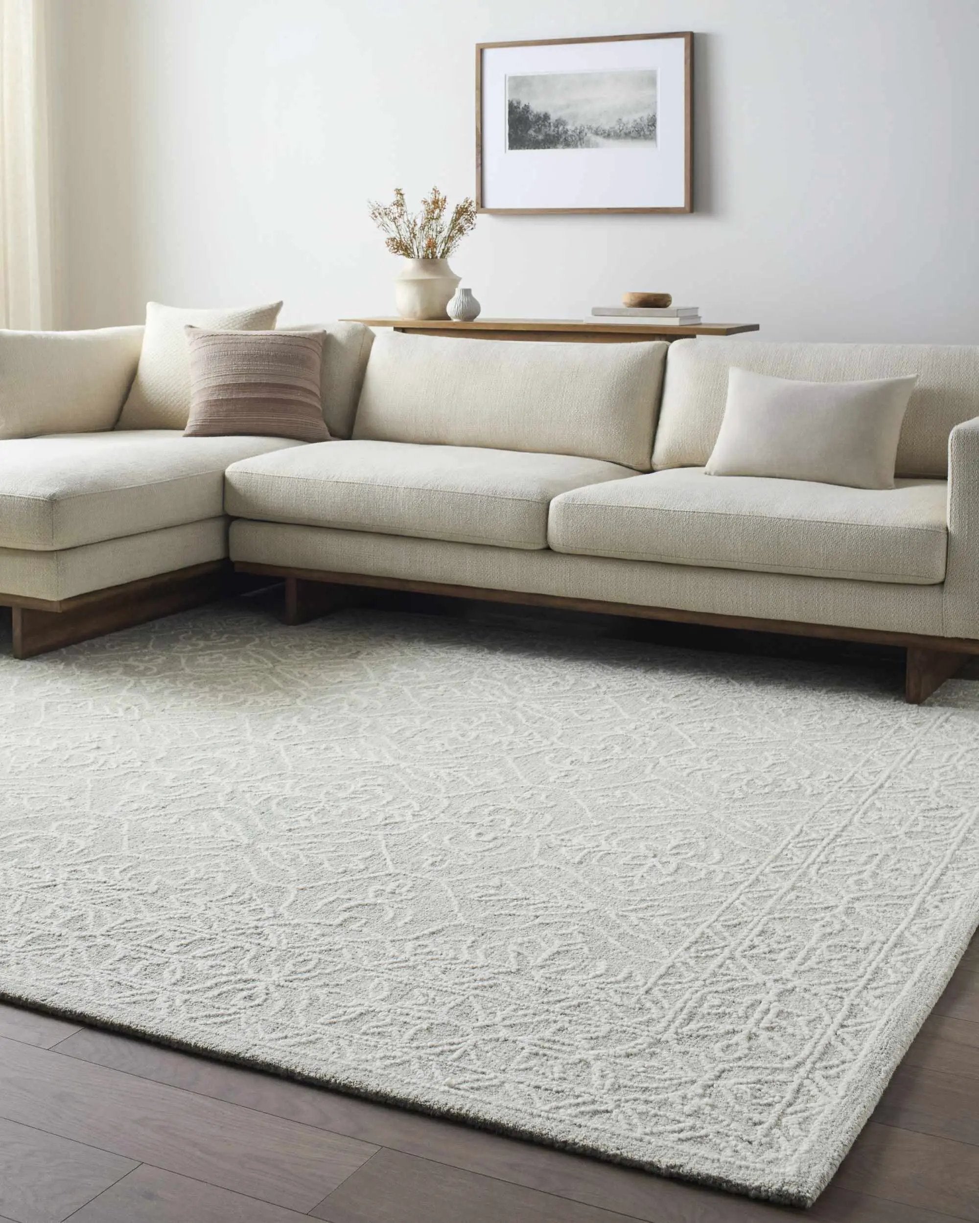 Yadid Sage Wool Area Rug by Boutique Rugs