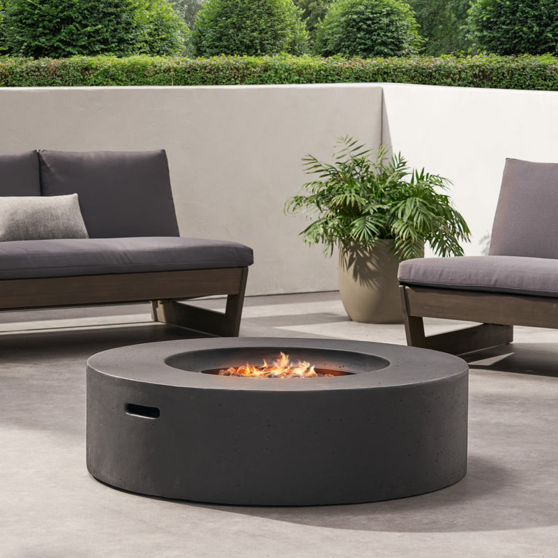 Lightweight Concrete Outdoor Circular Fire Pit, photo 6 of 10