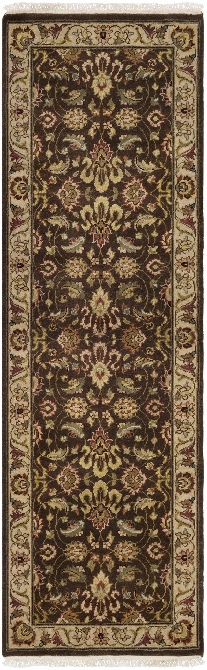 Necia Beige Damask Area Rug - Clearance by Boutique Rugs