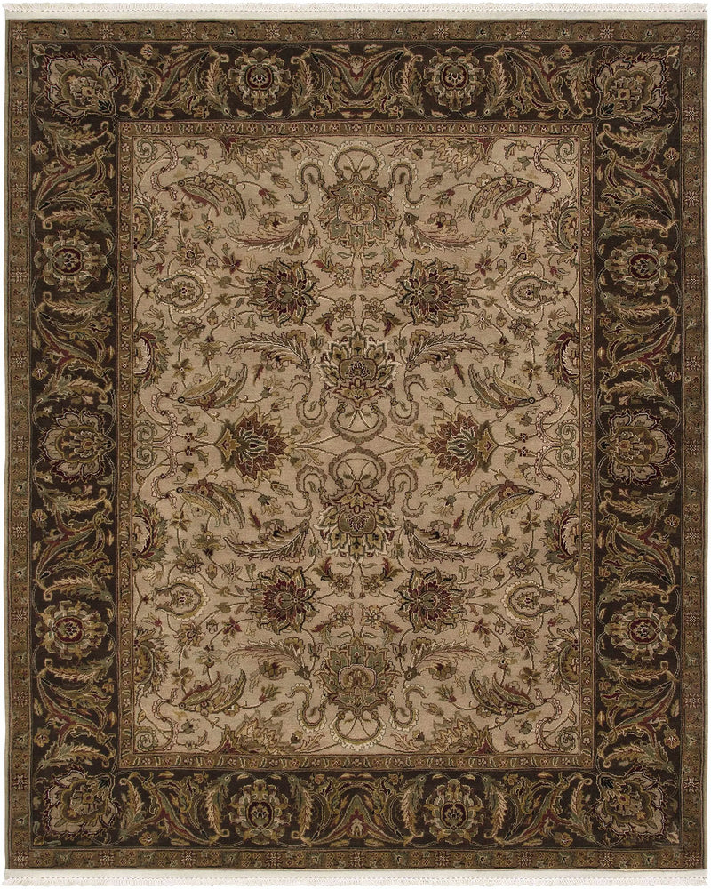 Necia Beige Damask Area Rug - Clearance by Boutique Rugs