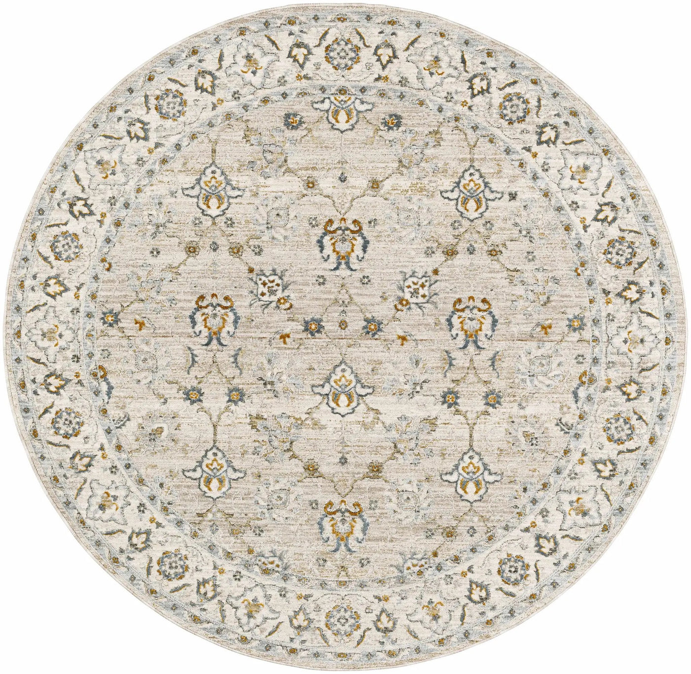 Amaru Cream & Sage Textured Rug with Fringes by Boutique Rugs