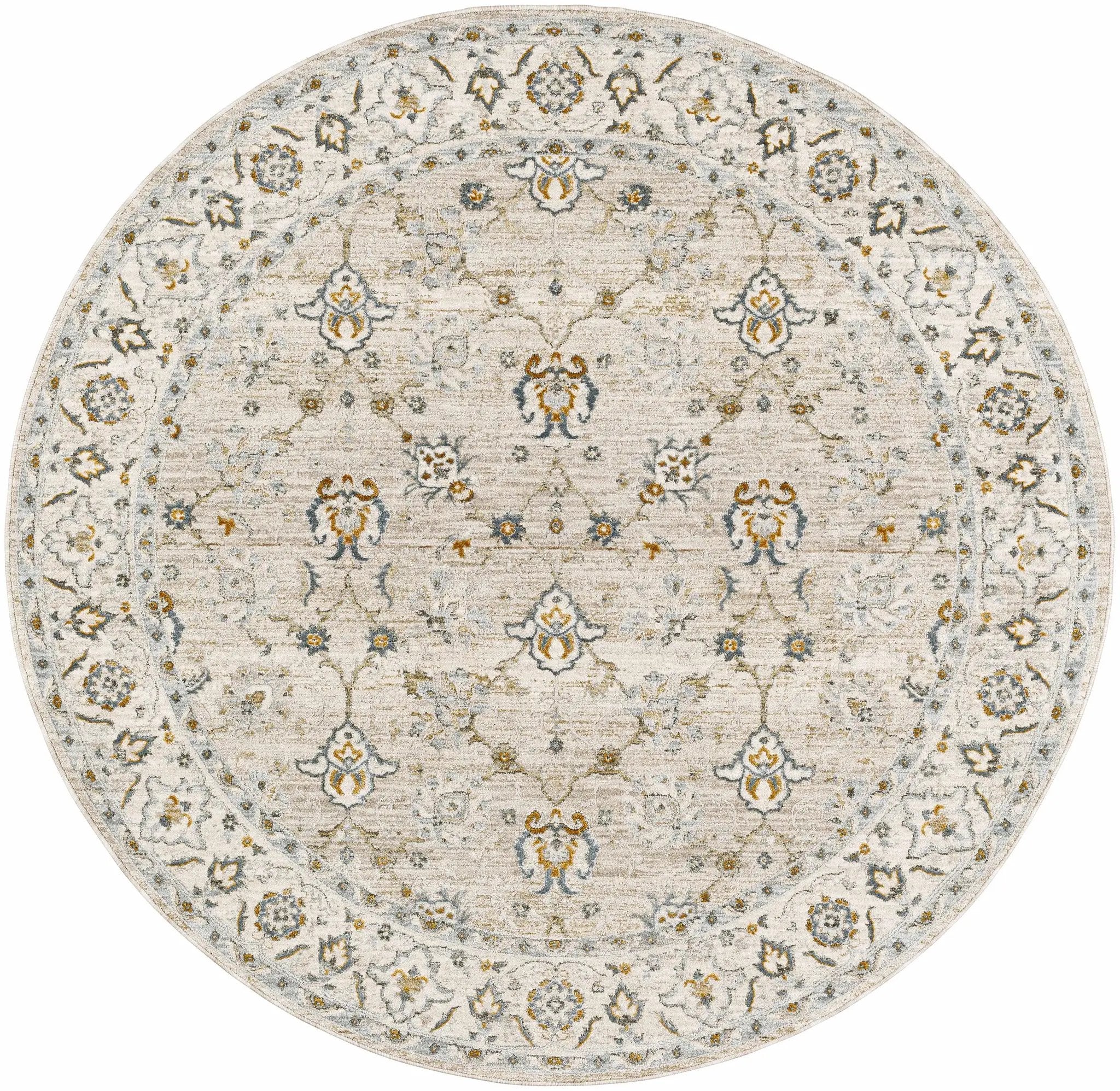 Amaru Cream & Sage Textured Rug with Fringes by Boutique Rugs