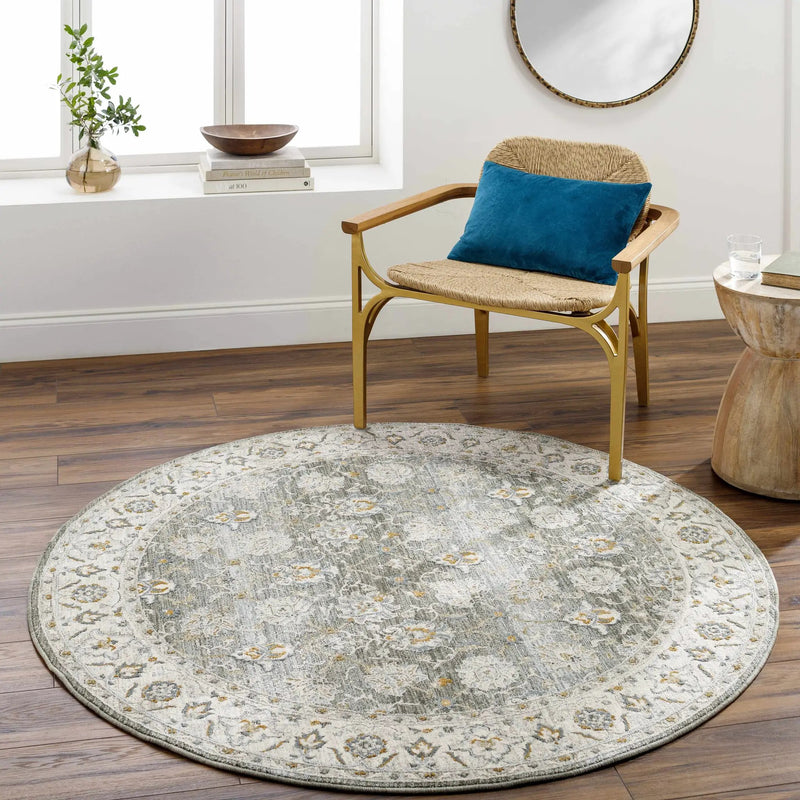 Amaru Green Textured Rug with Fringes by Boutique Rugs