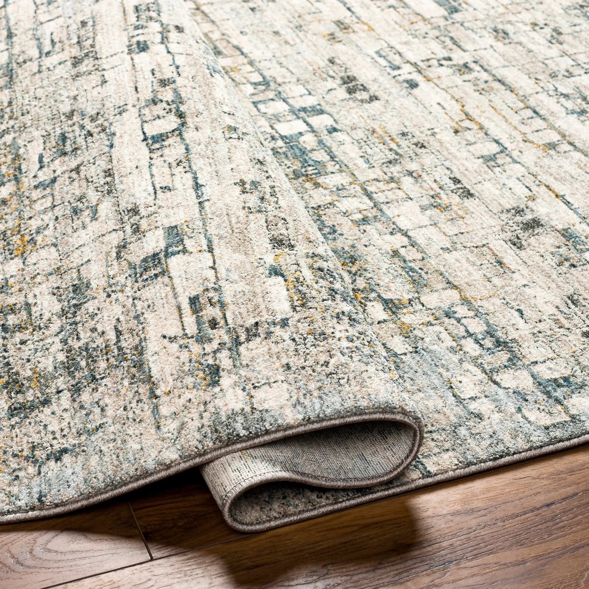 Chaka Textured Rug with Fringes by Boutique Rugs