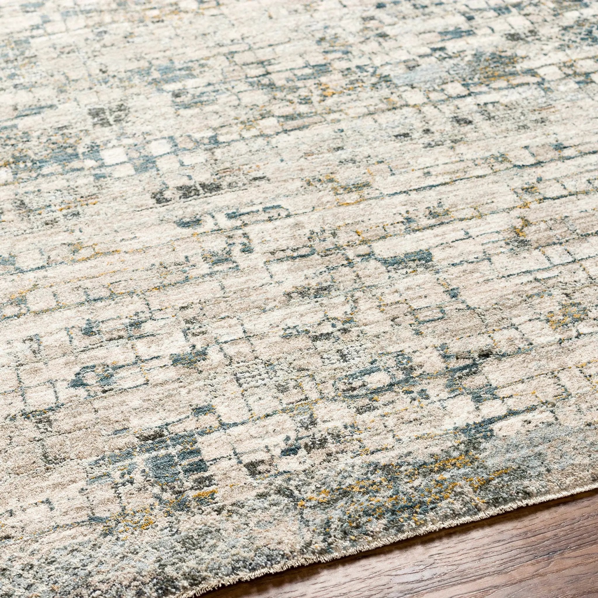 Chaka Textured Rug with Fringes by Boutique Rugs