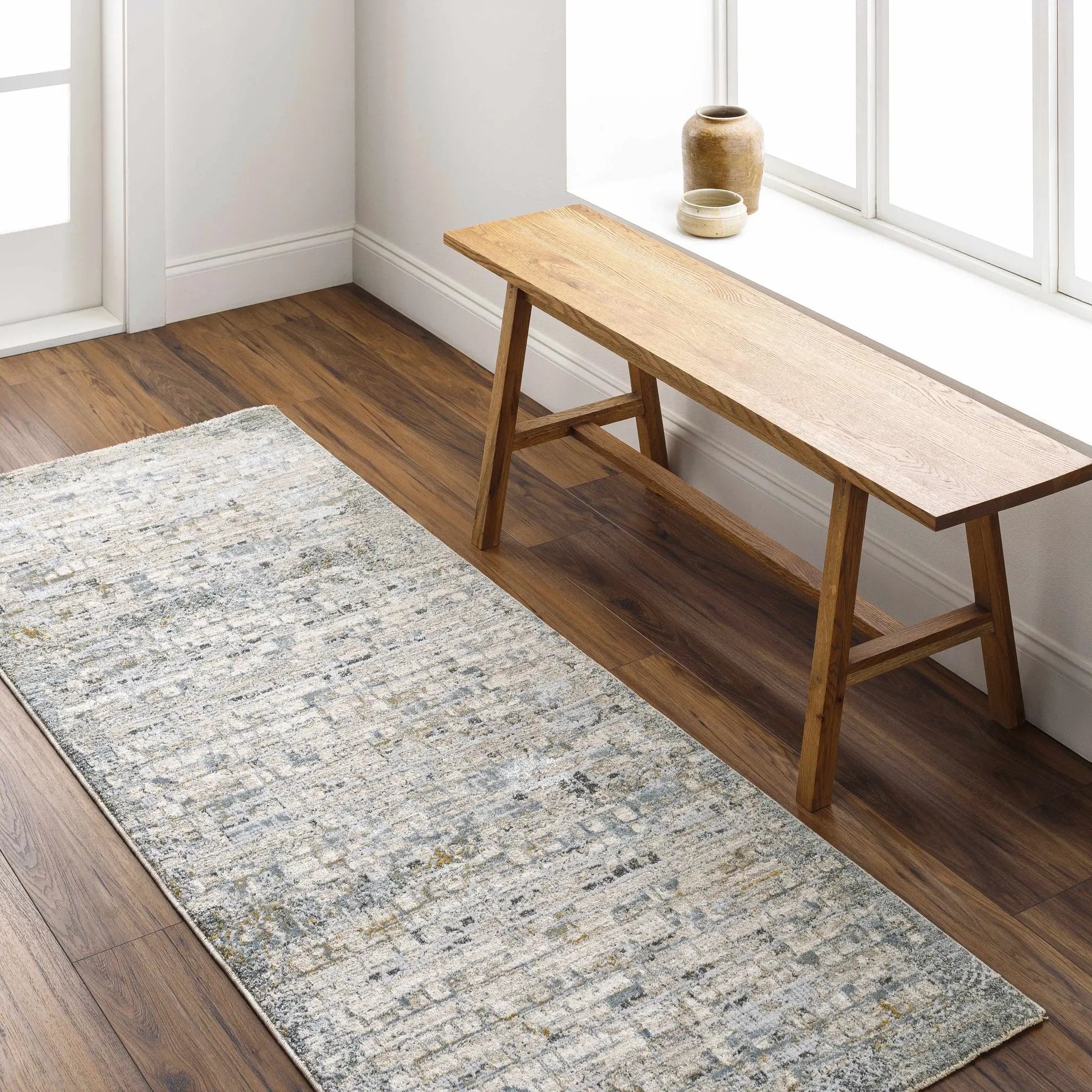 Chaka Textured Rug with Fringes by Boutique Rugs