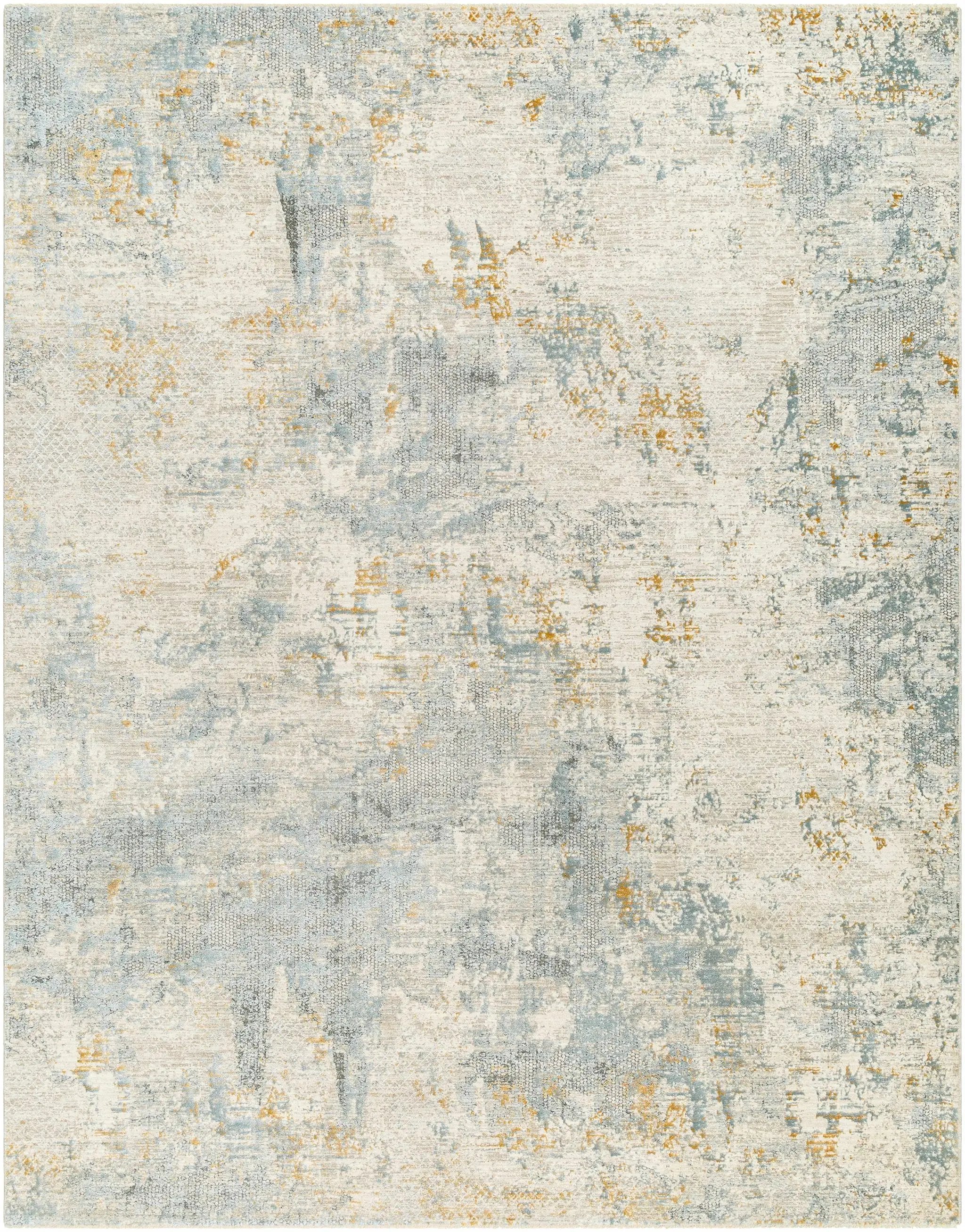 Chaya Textured Abstract Rug with Fringes by Boutique Rugs