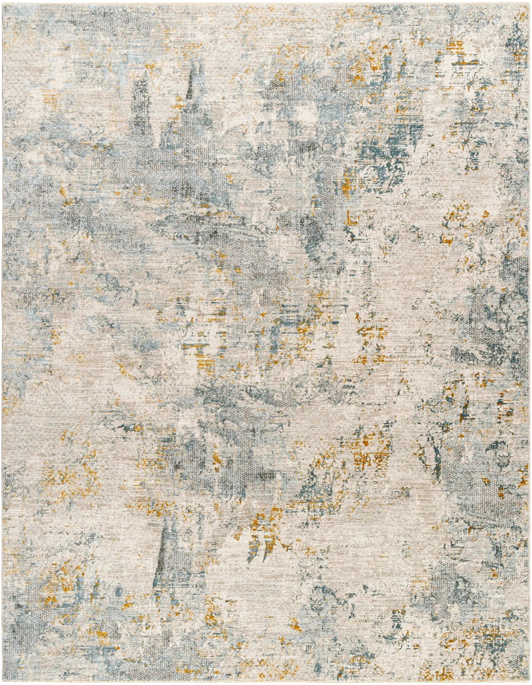 Chaya Textured Abstract Rug with Fringes by Boutique Rugs