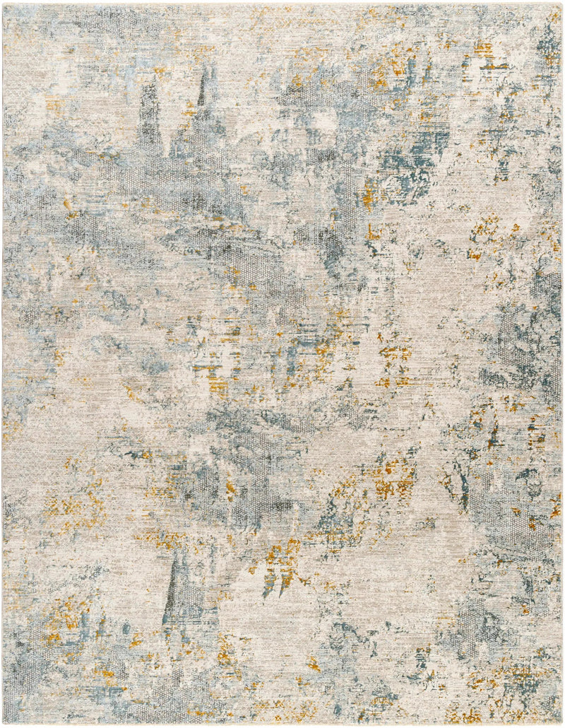 Chaya Textured Abstract Rug with Fringes by Boutique Rugs