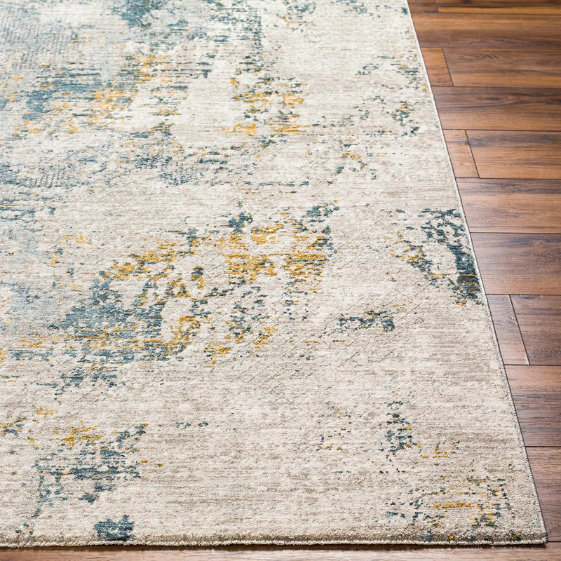 Chaya Textured Abstract Rug with Fringes by Boutique Rugs