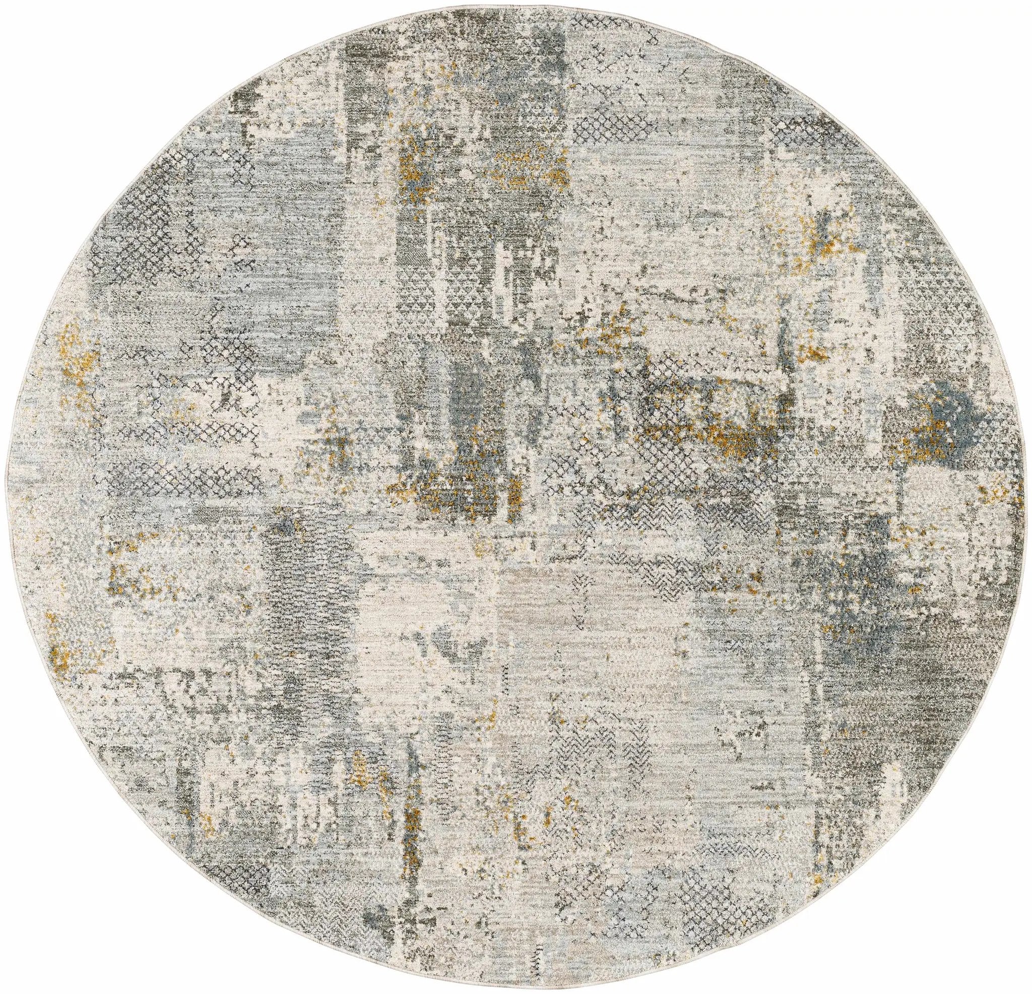 Elina Textured Abstract Rug with Fringes by Boutique Rugs