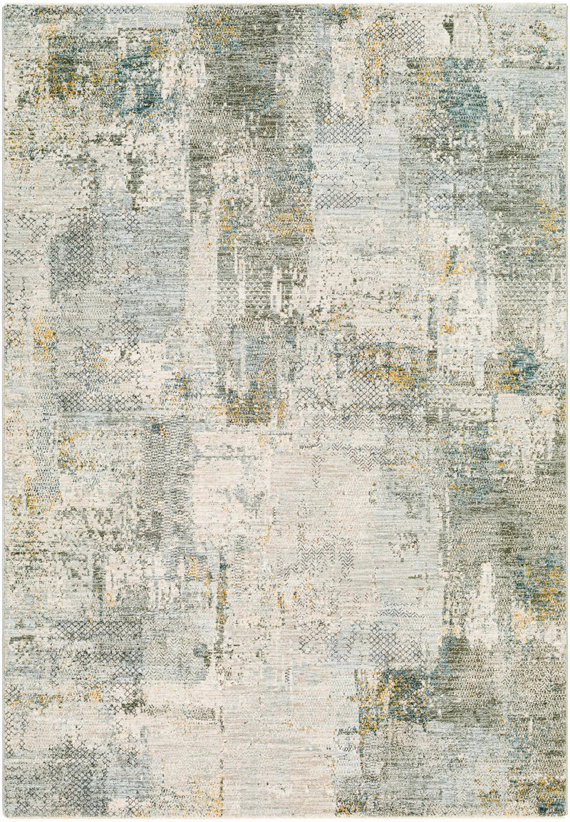 Elina Textured Abstract Rug with Fringes by Boutique Rugs