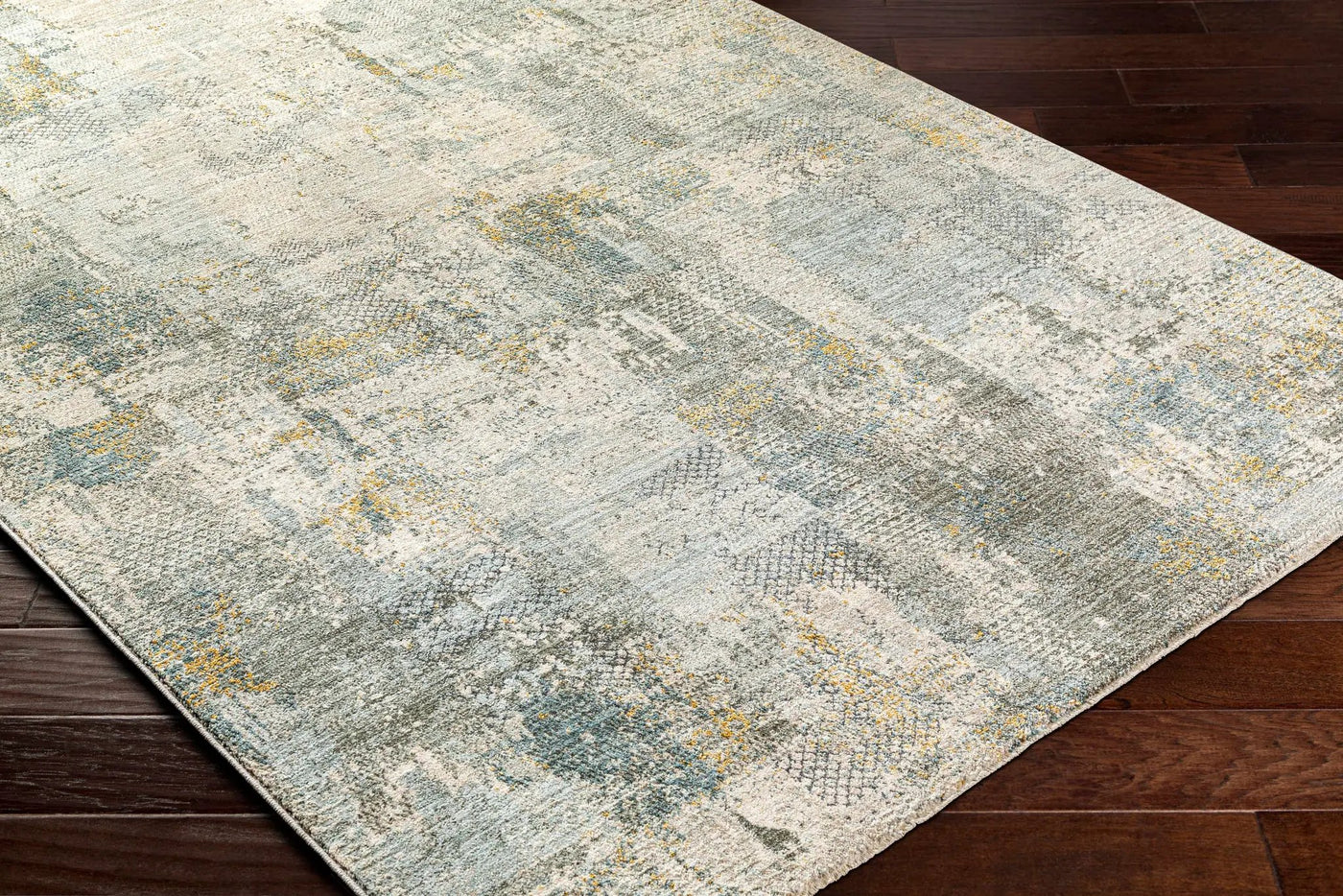Elina Textured Abstract Rug with Fringes by Boutique Rugs