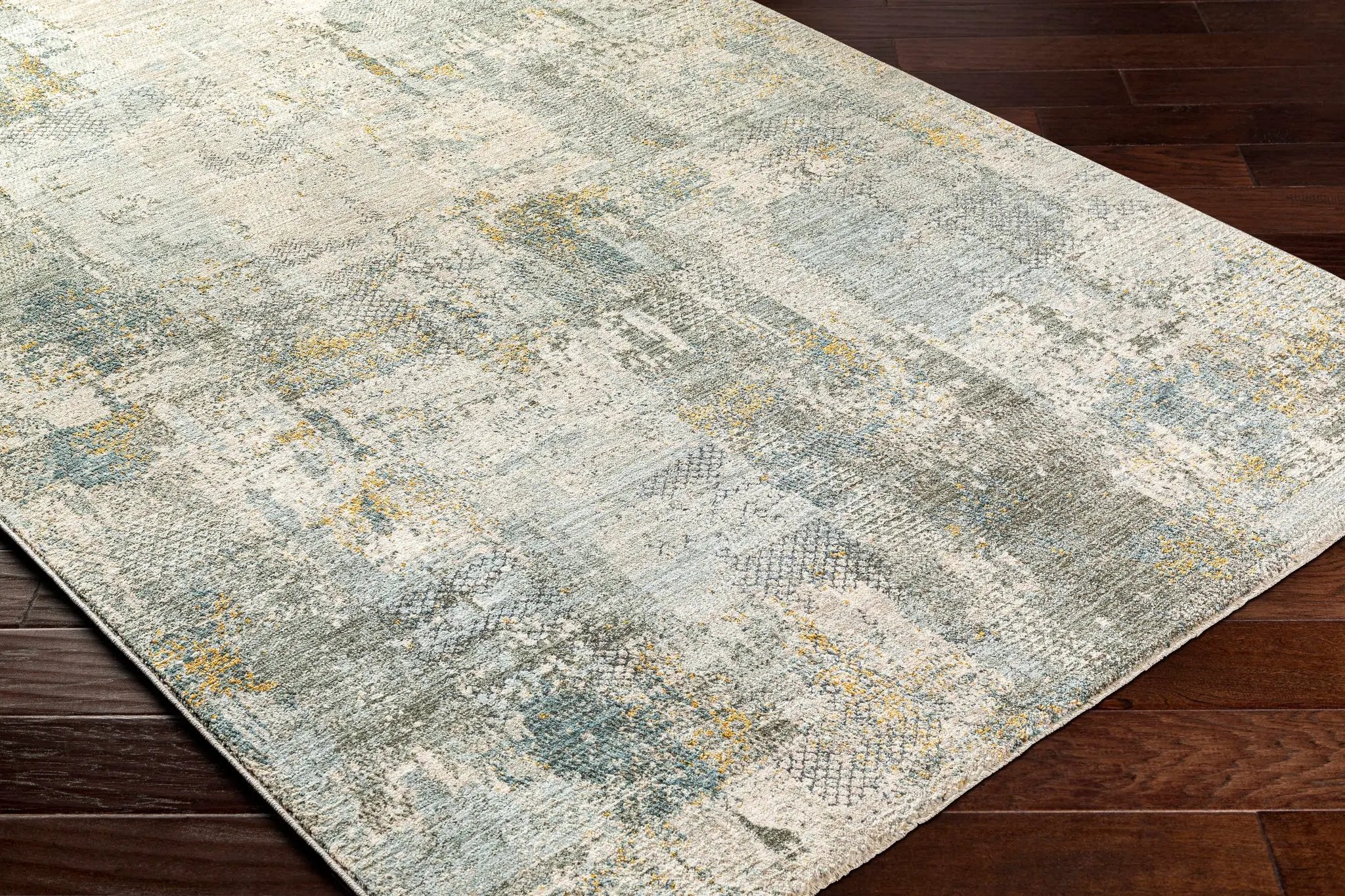 Elina Textured Abstract Rug with Fringes by Boutique Rugs