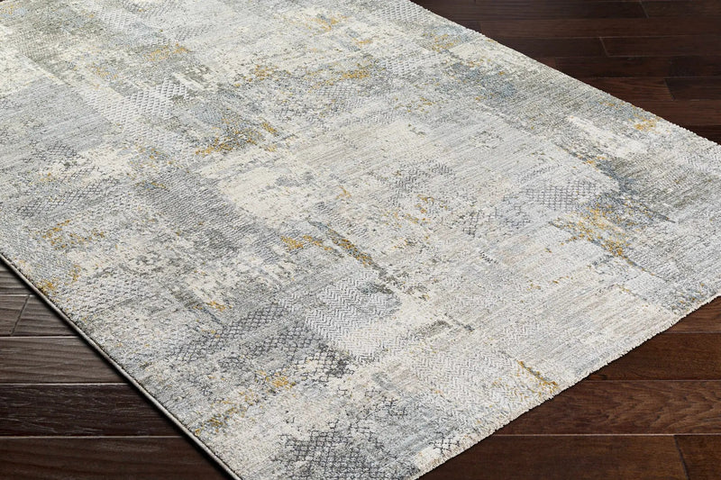 Elina Textured Abstract Rug with Fringes by Boutique Rugs