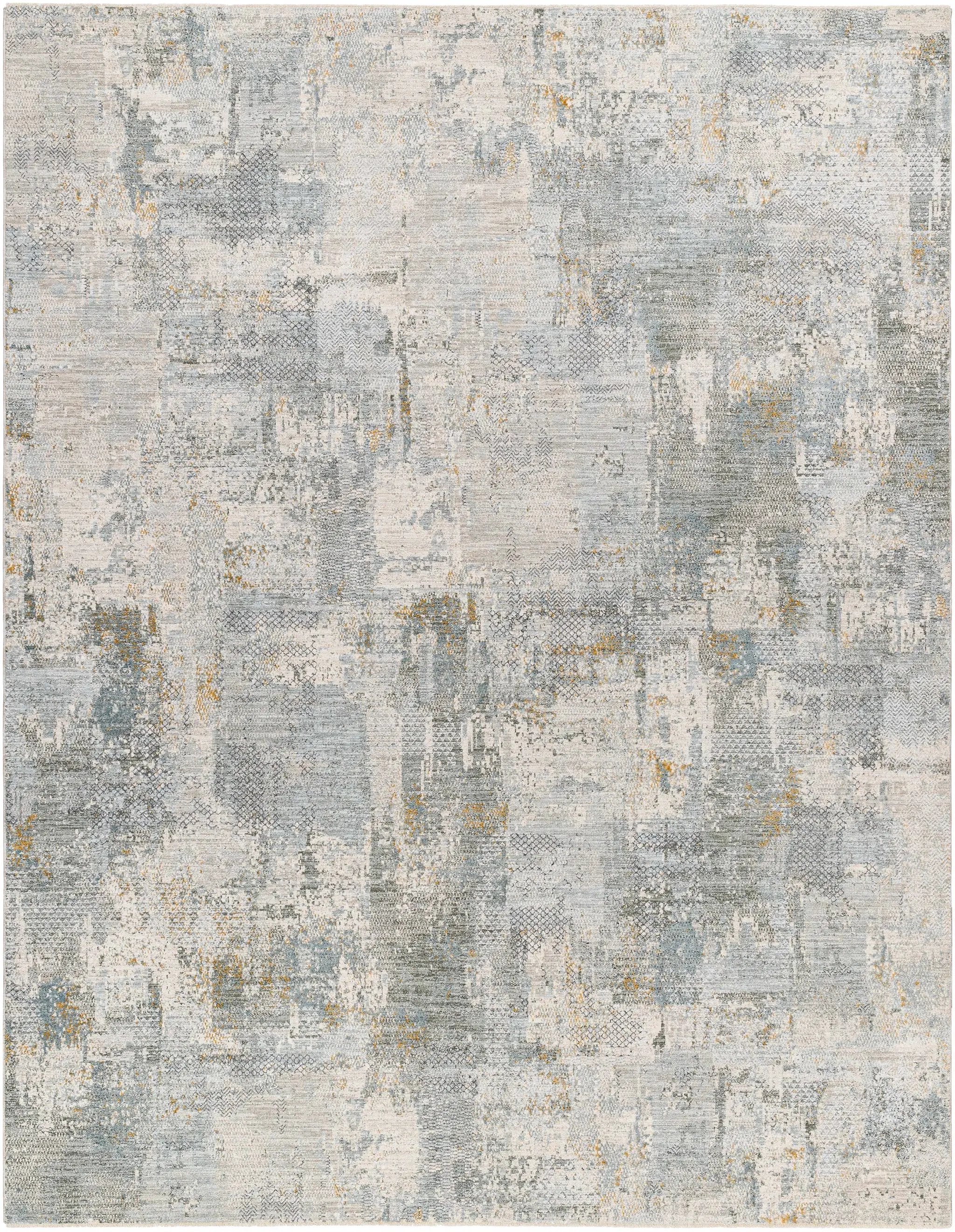 Elina Textured Abstract Rug with Fringes by Boutique Rugs