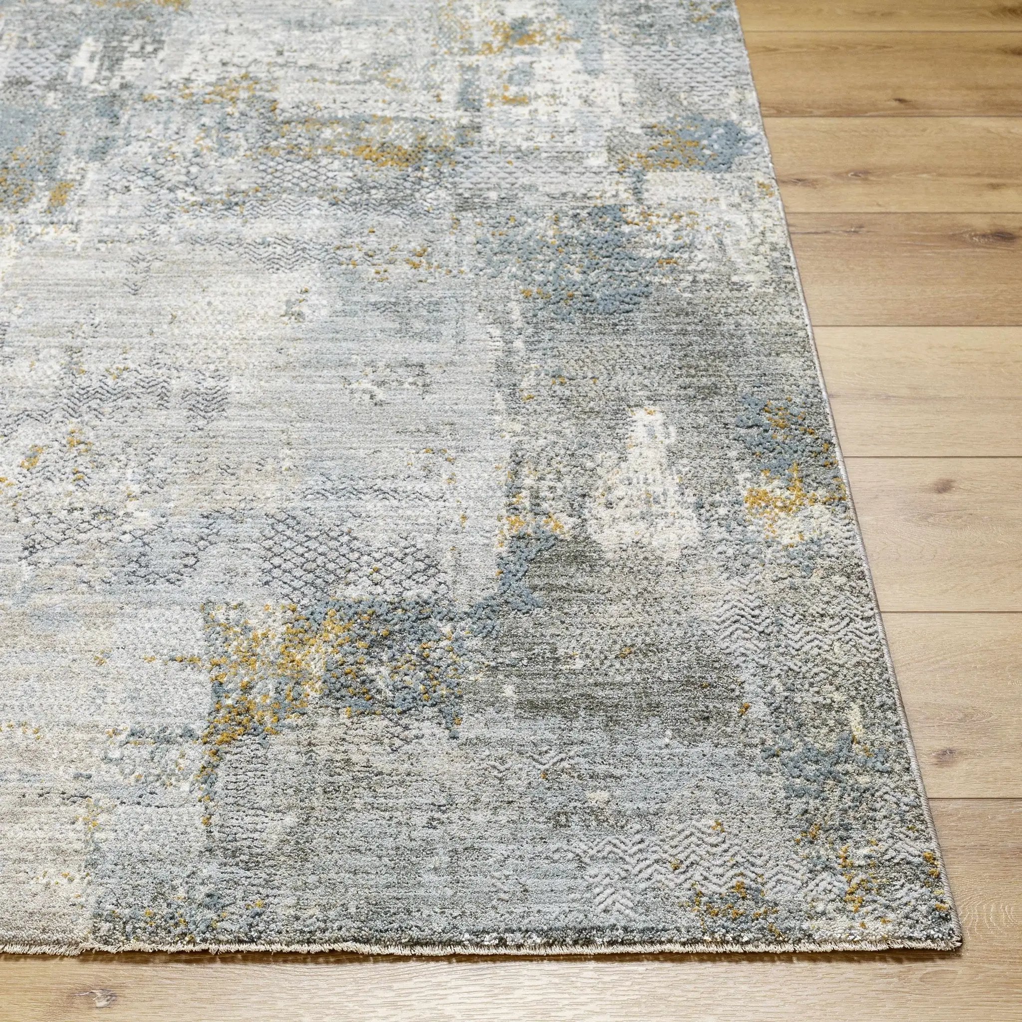 Elina Textured Abstract Rug with Fringes by Boutique Rugs