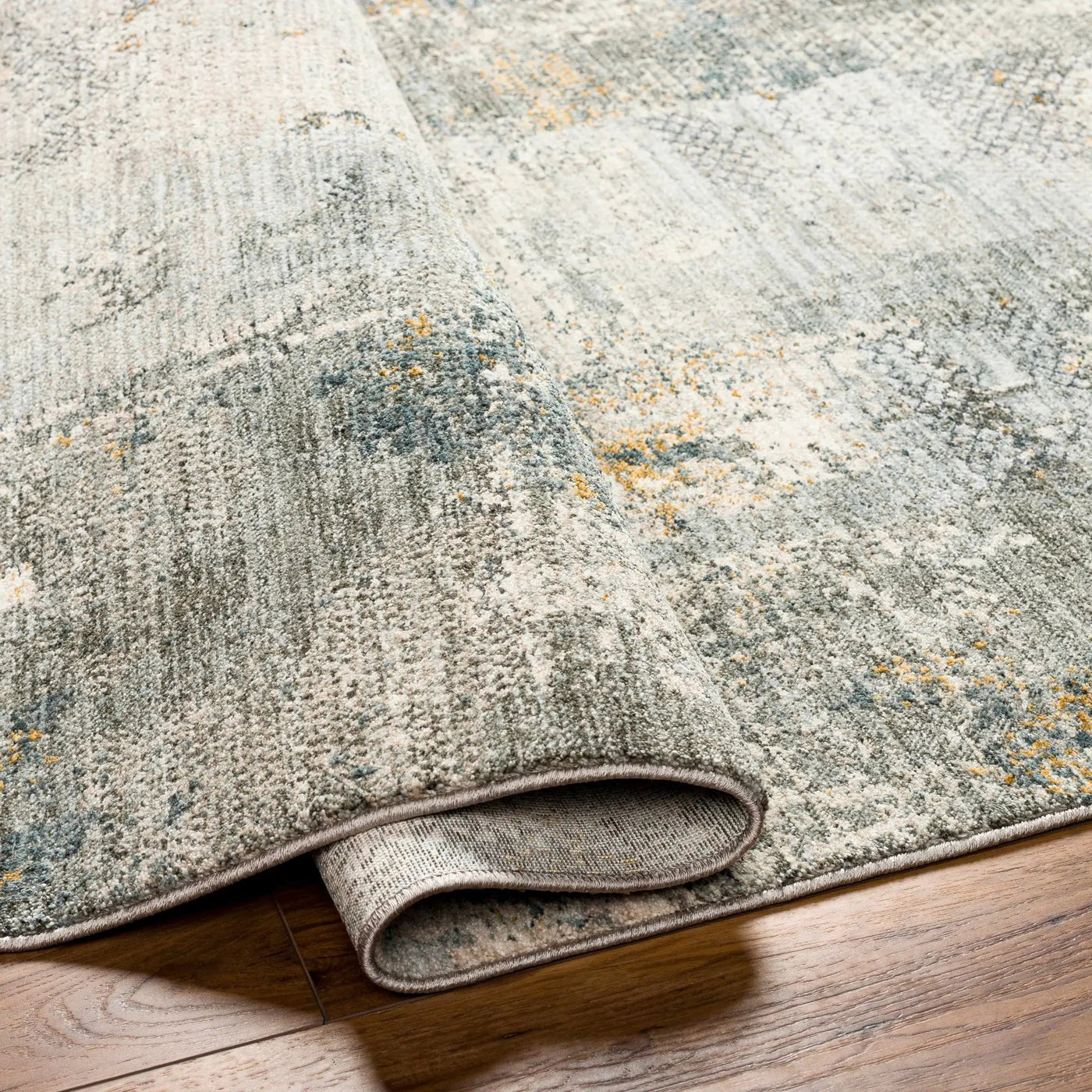 Elina Textured Abstract Rug with Fringes by Boutique Rugs