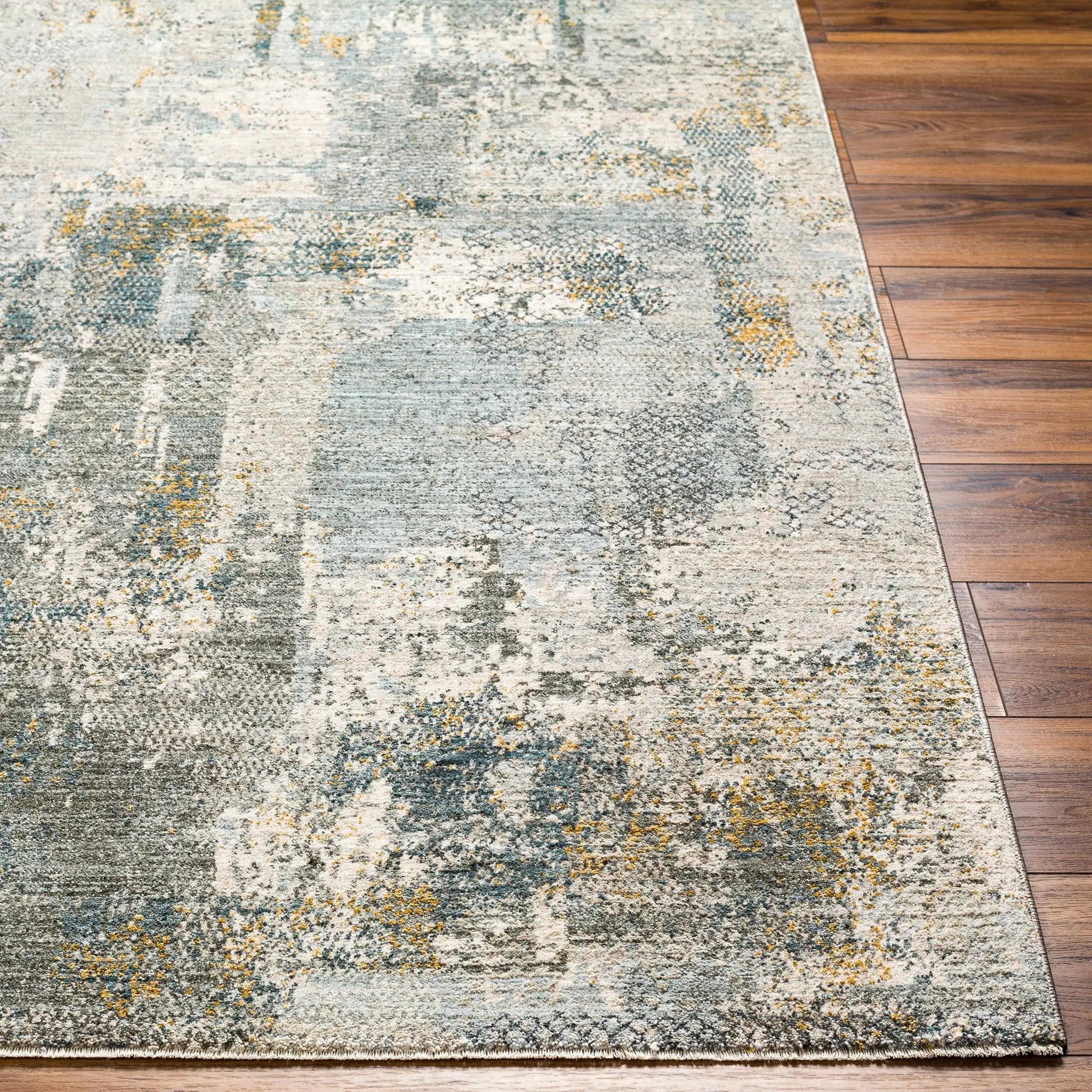 Elina Textured Abstract Rug with Fringes by Boutique Rugs