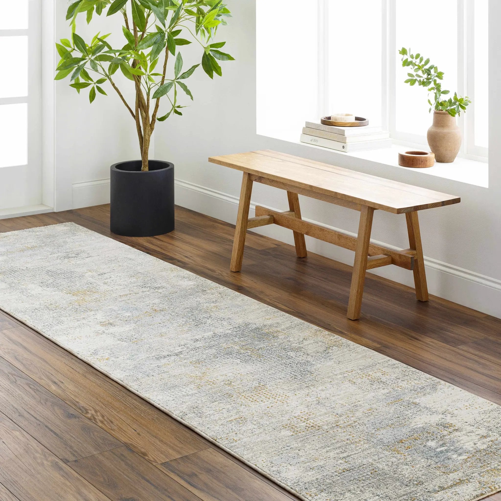 Gryta Textured Rug with Fringes by Boutique Rugs