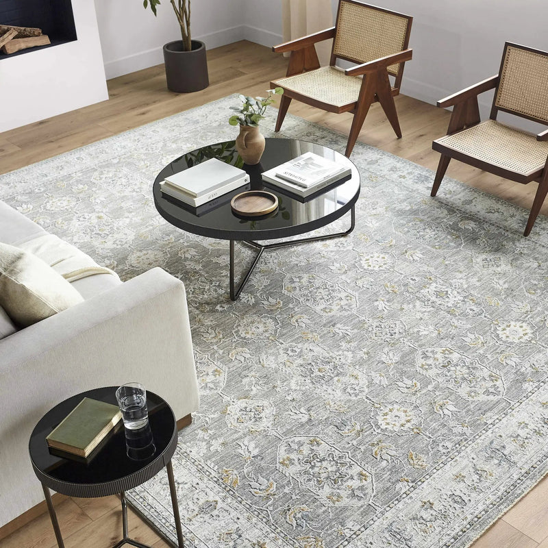 Hafsa Textured Rug with Fringes by Boutique Rugs
