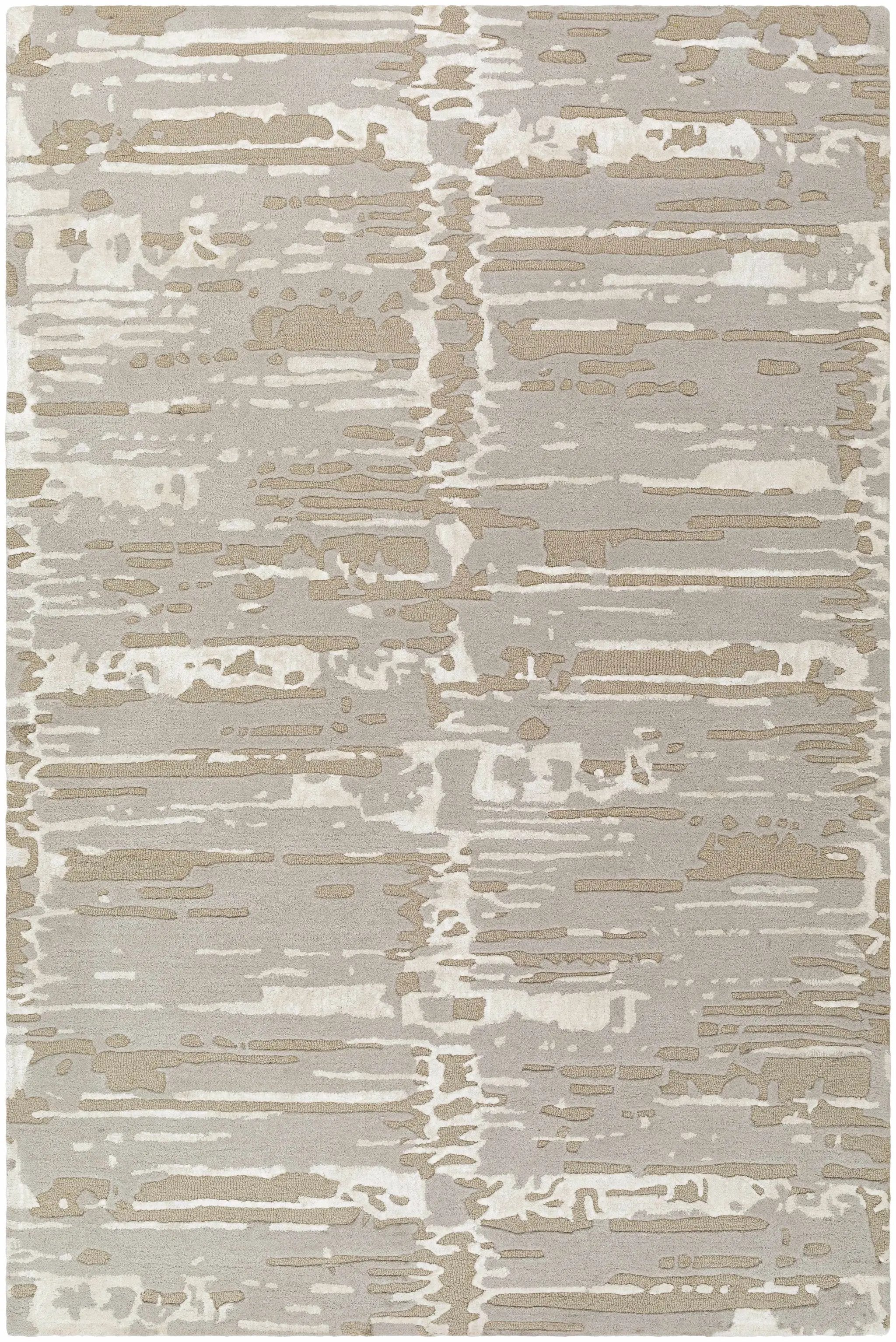 Kadin Gray Abstract Area Rug - Clearance by Boutique Rugs