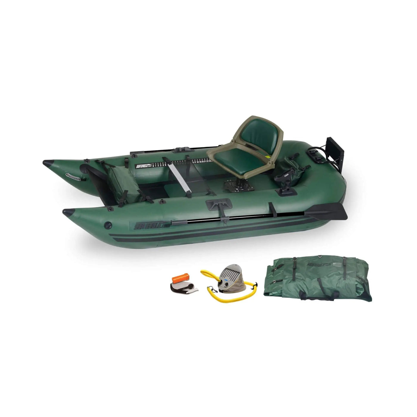 Sea Eagle 1-Person Frameless Pontoon Inflatable Fishing Boat, 9FT [285FPBK] (SAK93163) by SAKSBY WHOLESALE