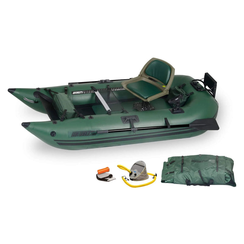 Sea Eagle 1-Person Frameless Pontoon Inflatable Fishing Boat, 9FT [285FPBK] (SAK93163) by SAKSBY WHOLESALE