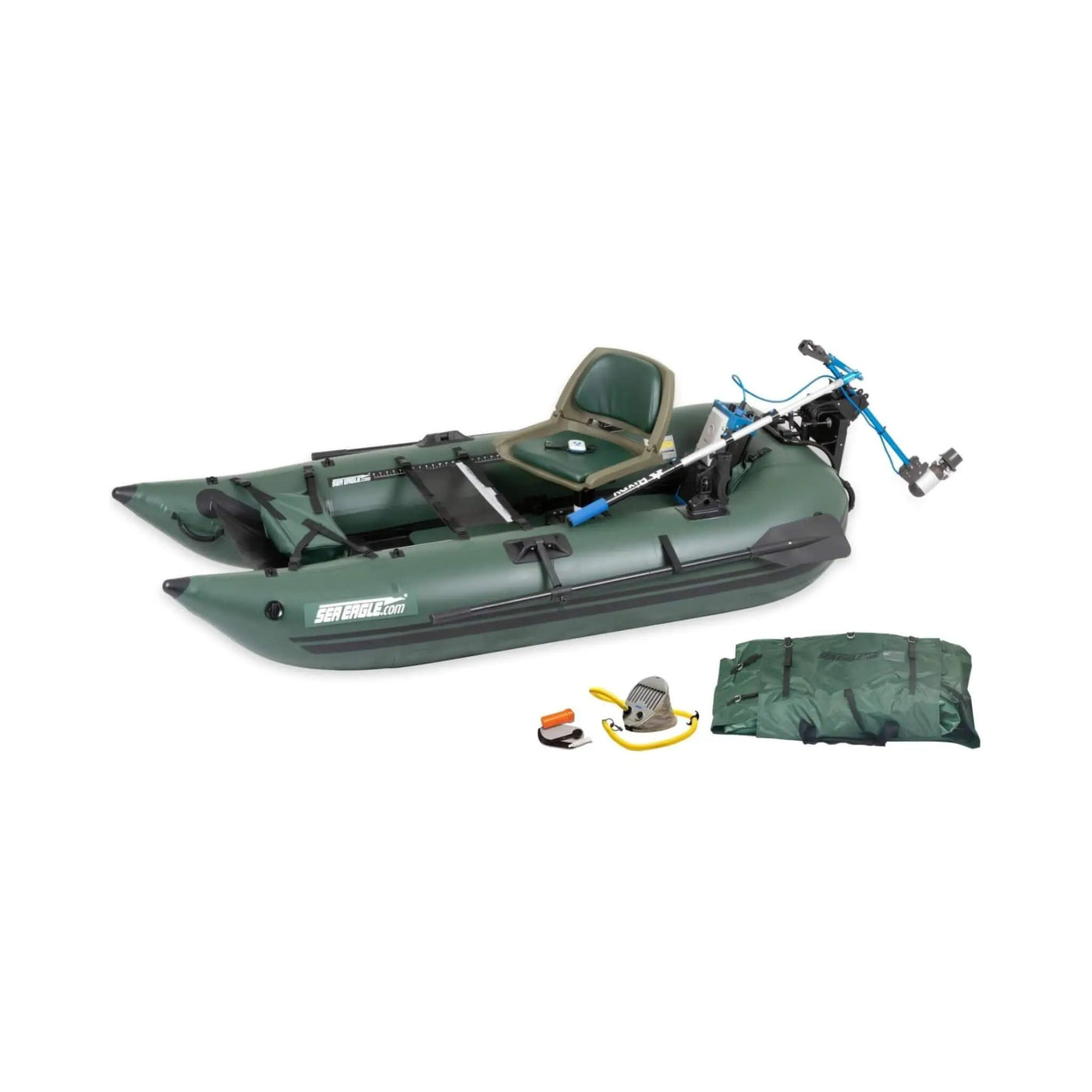 Sea Eagle 1-Person Frameless Pontoon Inflatable Fishing Boat, 9FT [285FPBK] (SAK93163) by SAKSBY WHOLESALE