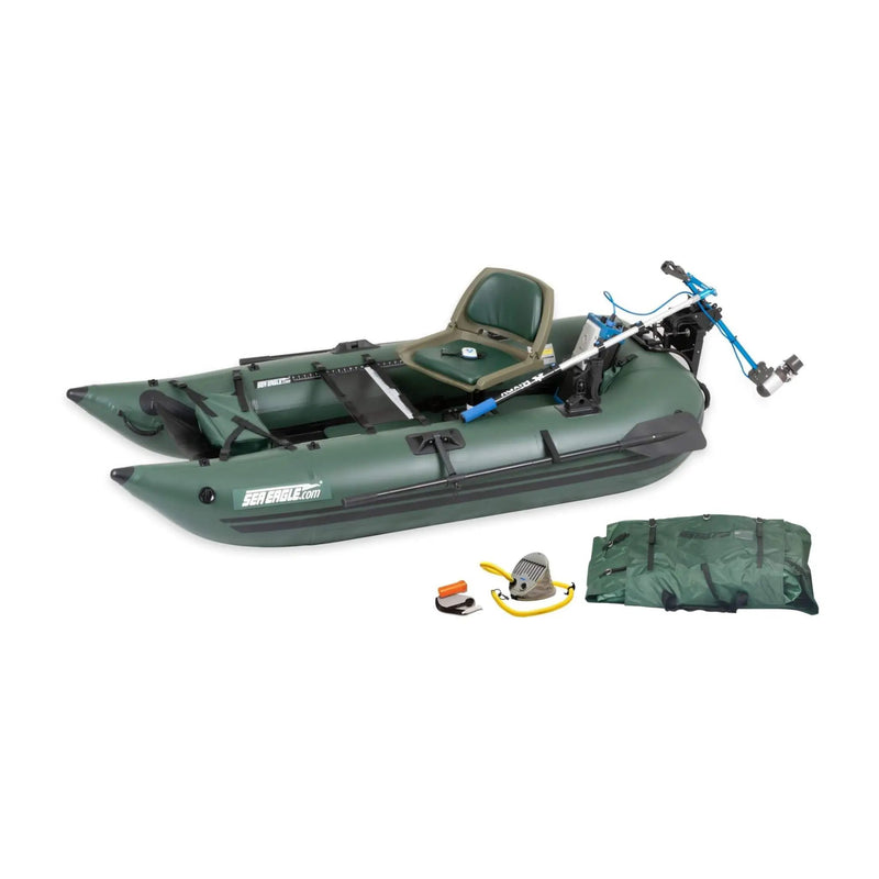 Sea Eagle 1-Person Frameless Pontoon Inflatable Fishing Boat, 9FT [285FPBK] (SAK93163) by SAKSBY WHOLESALE