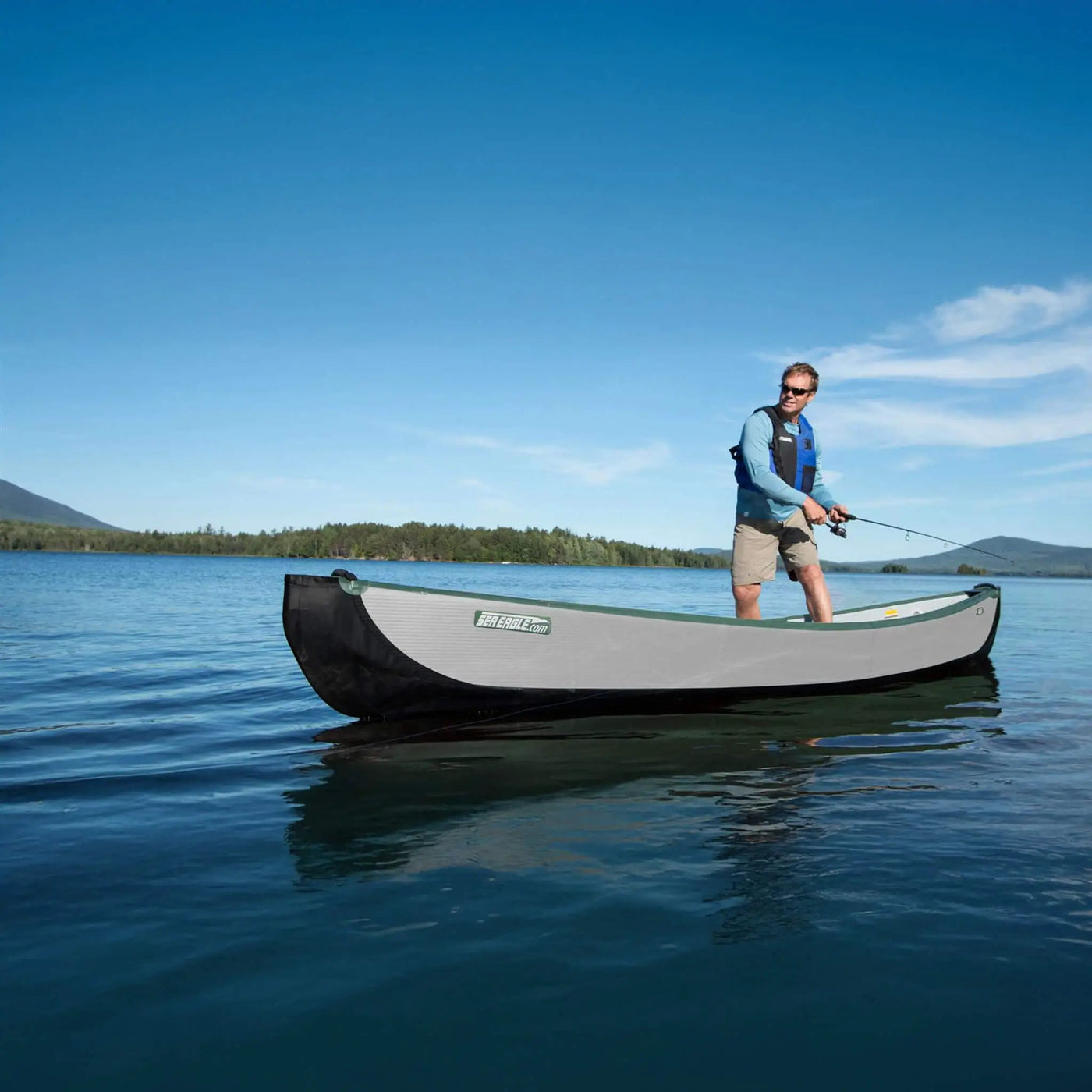 Sea Eagle 3-People TC16 High Pressure All Drop Stitch Inflatable Travel Canoe, 16FT [TC16K] (SAK43086) by SAKSBY WHOLESALE